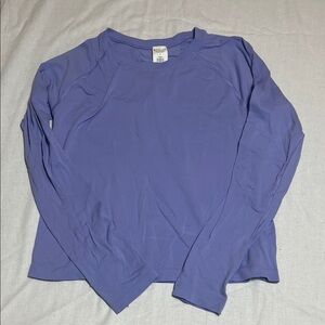 Athleta Racer Length Lavender Long Sleeve Top